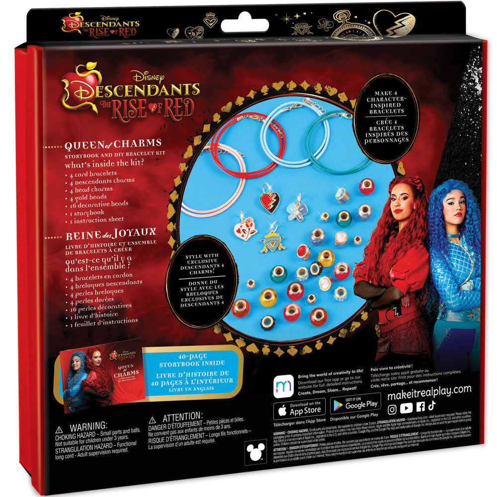 Make It Real Descendants 4 Rise Of Red Queen of Charms DIY Jewelry Kit - 34pc - Image 2