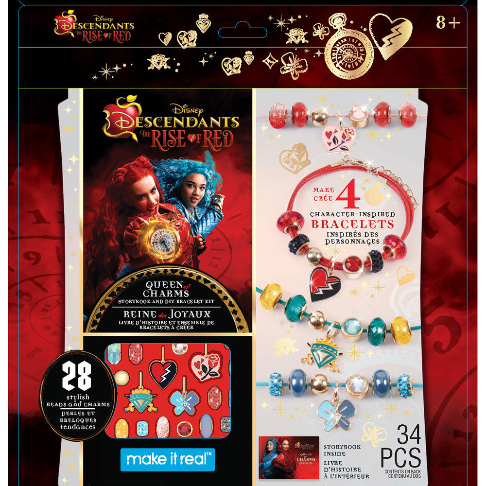 Make It Real Descendants 4 Rise Of Red Queen of Charms DIY Jewelry Kit - 34pc - Image 3