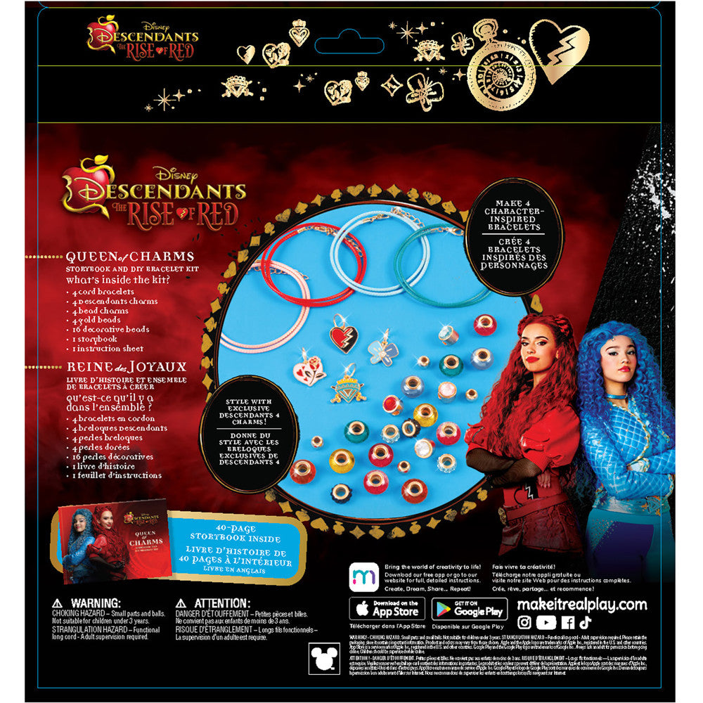 Make It Real Descendants 4 Rise Of Red Queen of Charms DIY Jewelry Kit - 34pc - Image 4