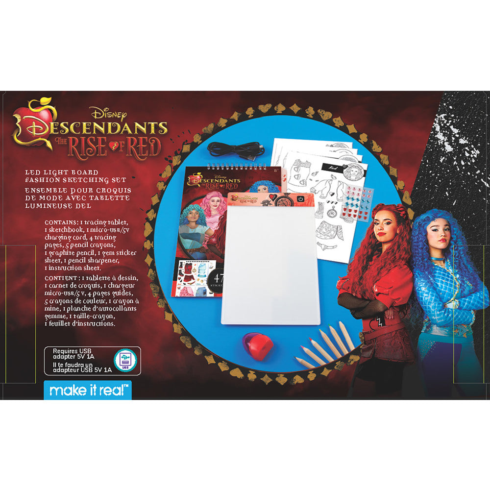 Make It Real Descendants 4 Rise Of Red LED Light Board Fashion Sketching Set - Image 4