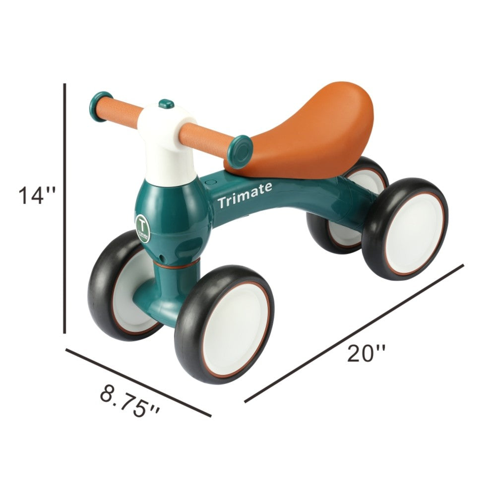Alternative view of Trimate Baby Walker Balance Bike - Green, Ideal for 1-Year-Olds