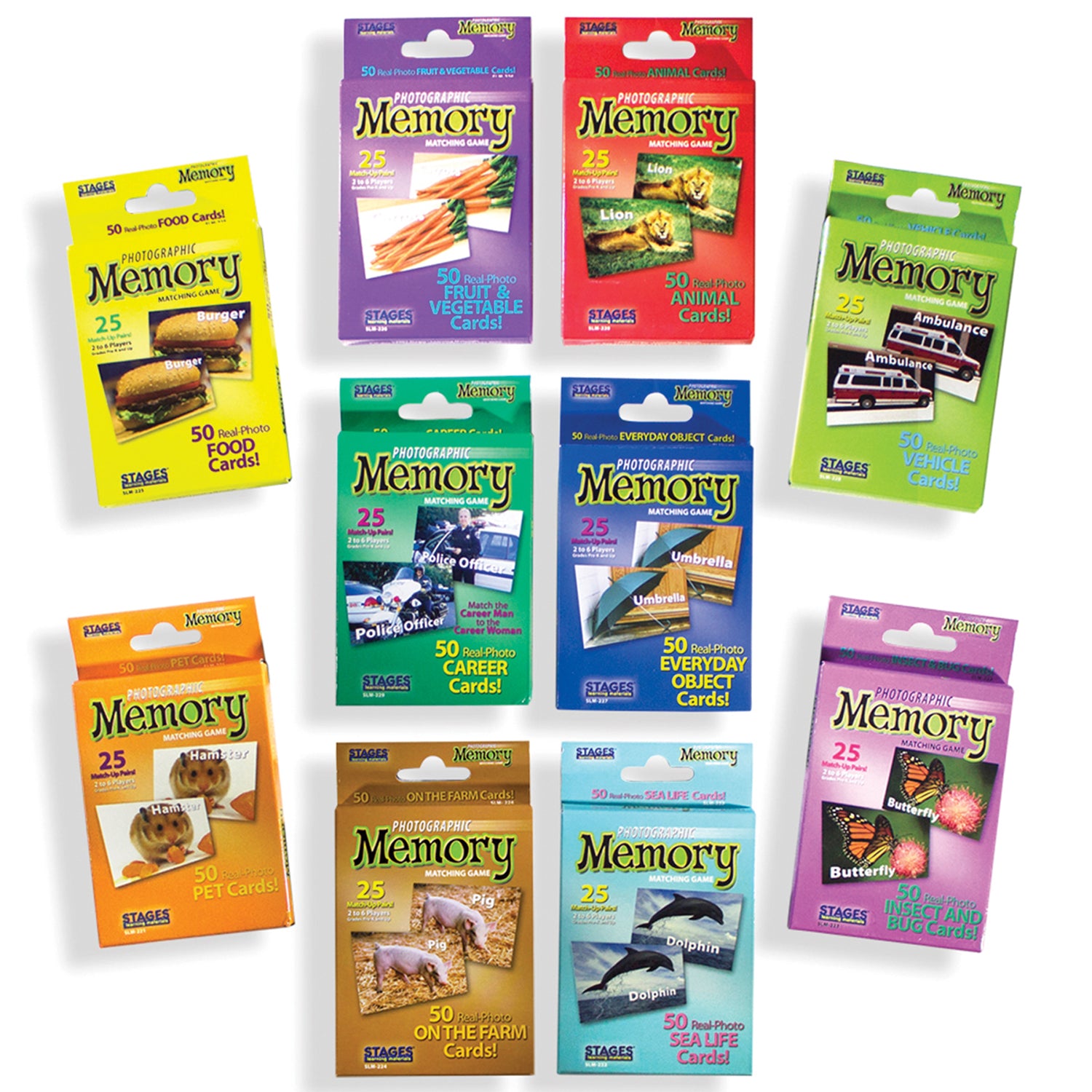 Alternative view of Stages Learning Materials - Photographic Memory Matching Games - Set of 10