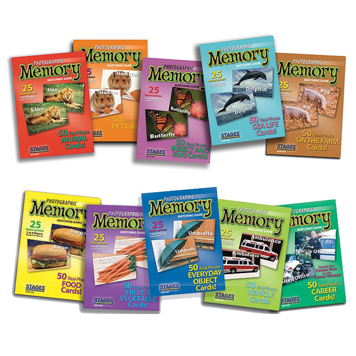 Stages Learning Materials - Photographic Memory Matching Games - Set of 10 - Image 3