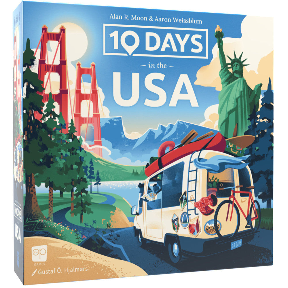 10 Days in the USA Second Edition Strategy Board Game, Ages 8+