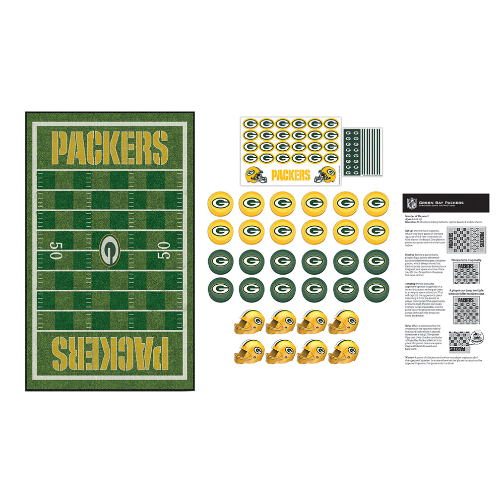 Alternative view of Green Bay Packers NFL Checkers Game Set