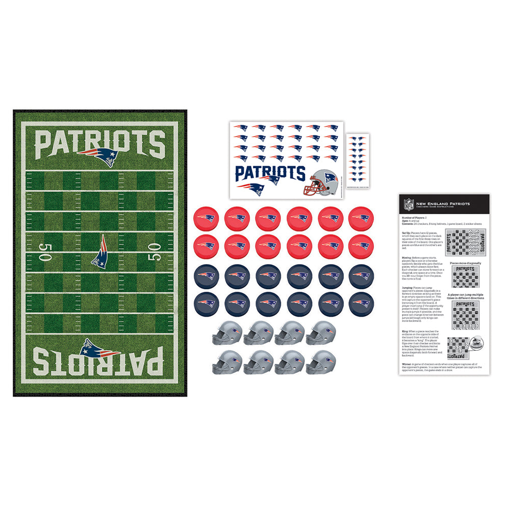 Alternative view of New England Patriots NFL Checkers Game Set by Masterpieces