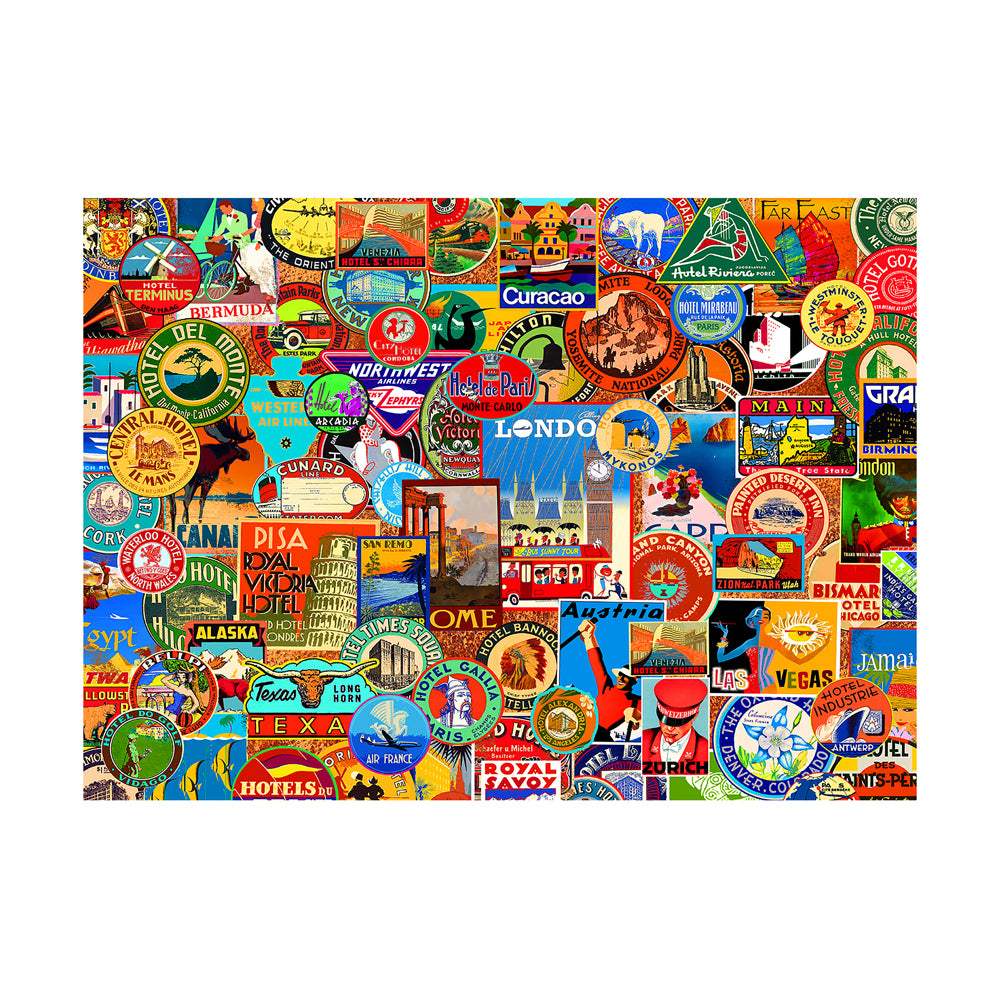 Alternative view of Willow Creek Press World of Travel Jigsaw Puzzle - 1000 pc