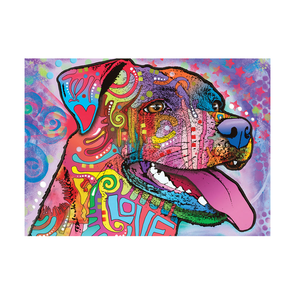 Alternative view of Dean Russo Be Pawsitive Dog-Themed Jigsaw Puzzle - 1000 pc