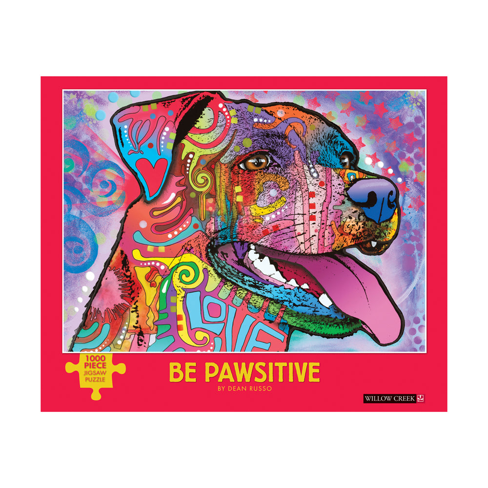 Dean Russo Be Pawsitive Dog-Themed Jigsaw Puzzle - 1000 pc - Image 3