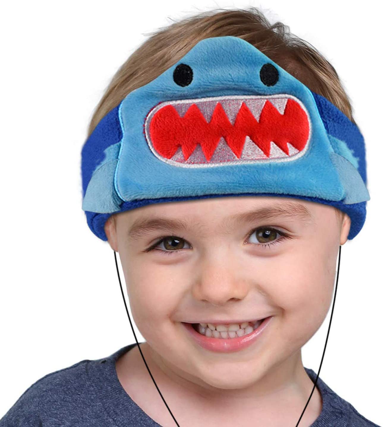 Contixo H1 Kids Adjustable Fleece Headband Headphones - Shark Design