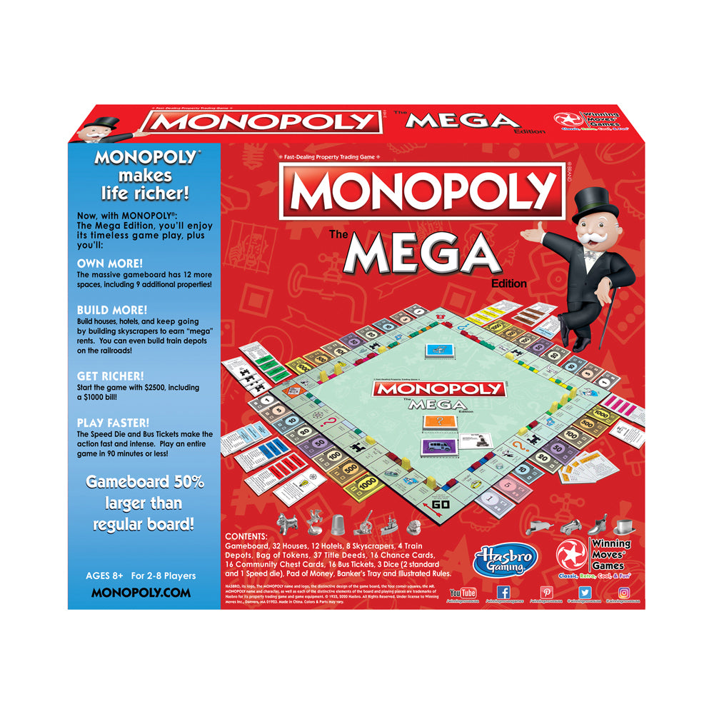 Monopoly The Mega Edition: Fast-Dealing Property Trading Board Game - Image 3