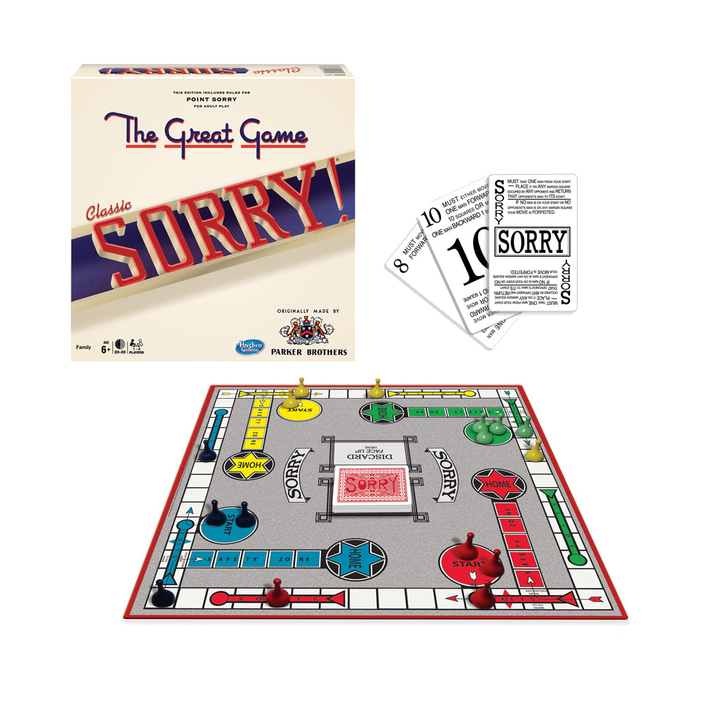 Alternative view of Classic Sorry Board Game with Original Artwork