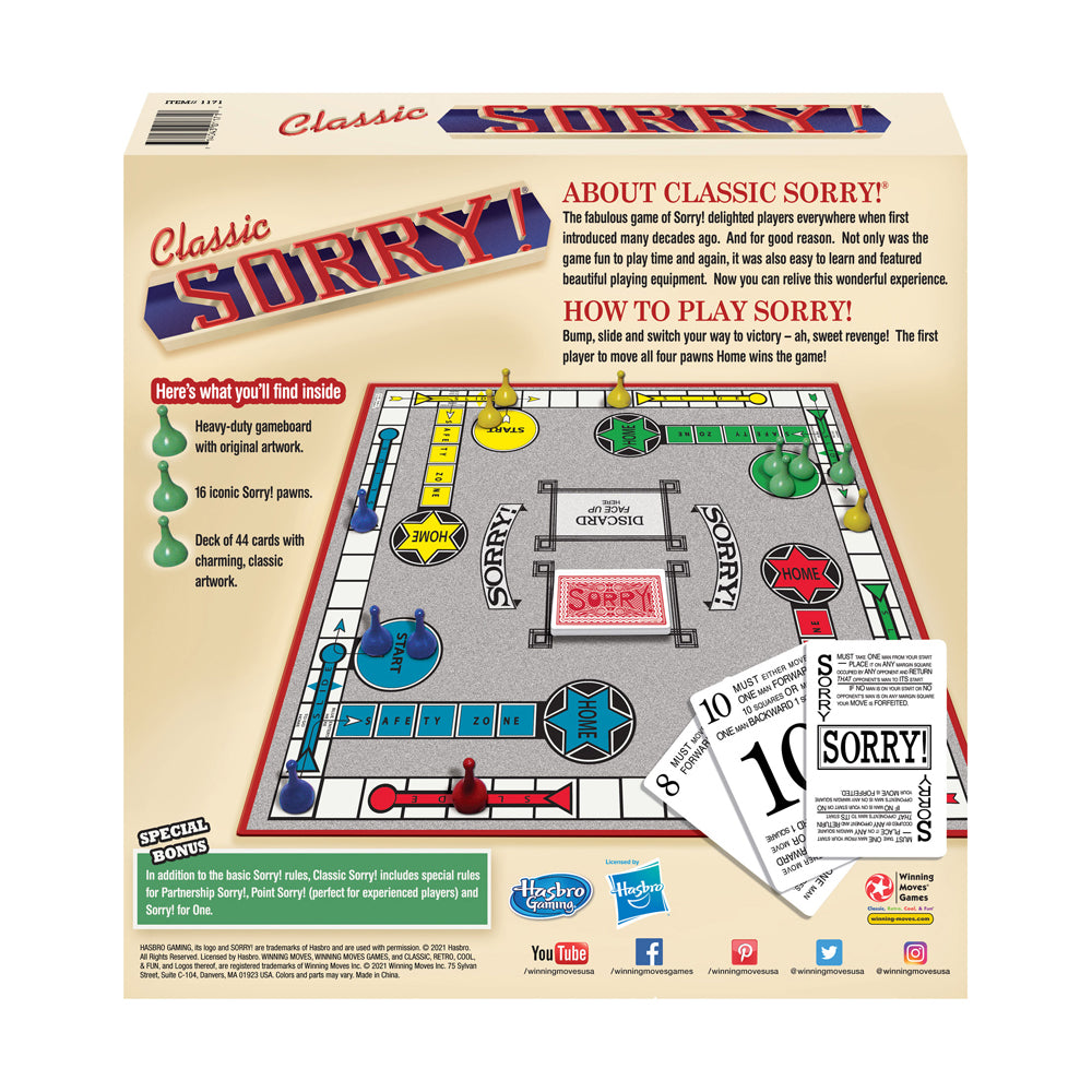 Classic Sorry Board Game with Original Artwork - Image 3