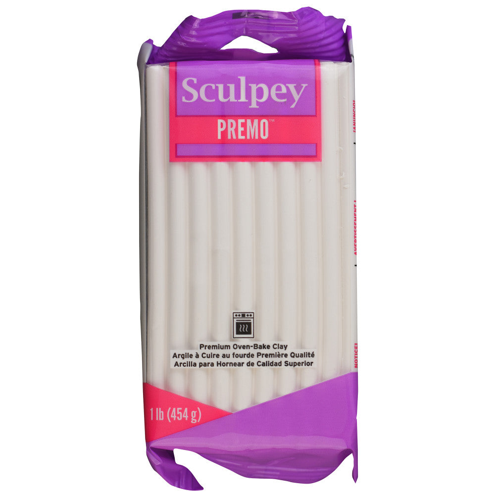 Sculpey Premo Polymer Clay - Oven Bake - White 1lb Pack