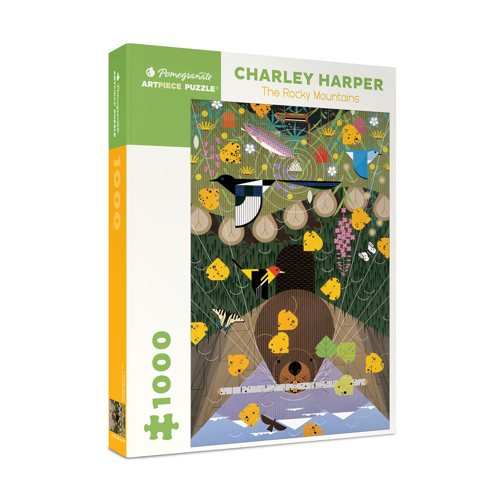 Alternative view of Charley Harper Rocky Mountains 1000-Piece Jigsaw Puzzle