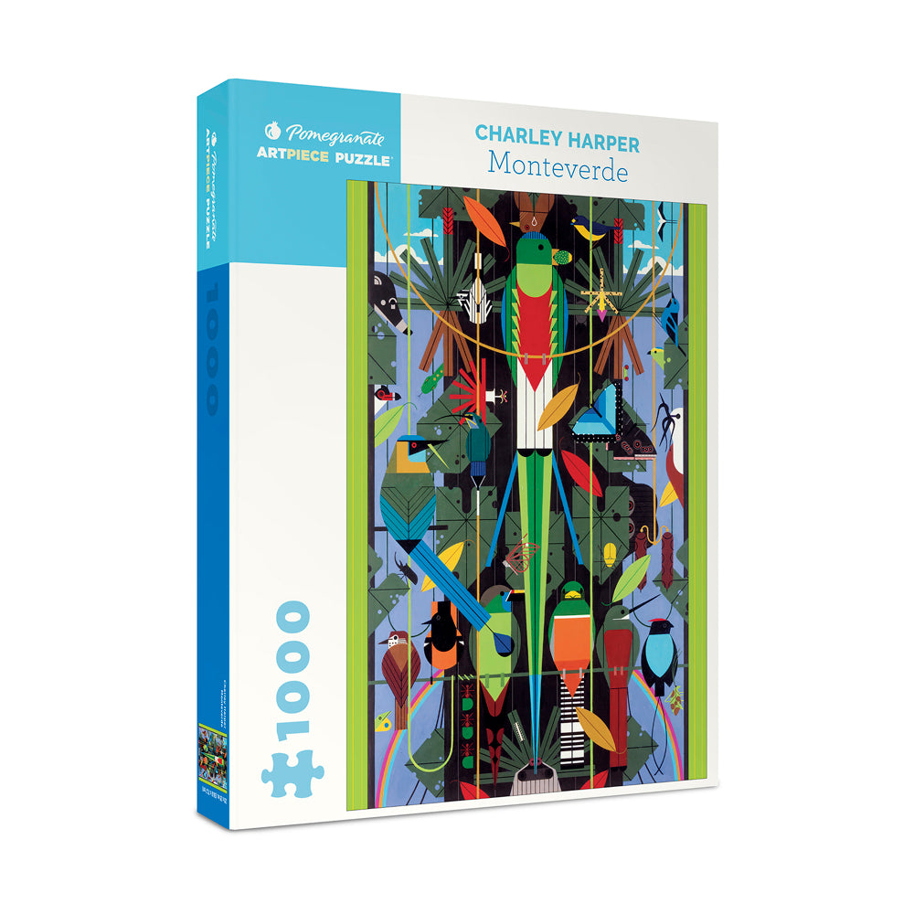 Alternative view of Charley Harper Monteverde 1000-Piece Jigsaw Puzzle