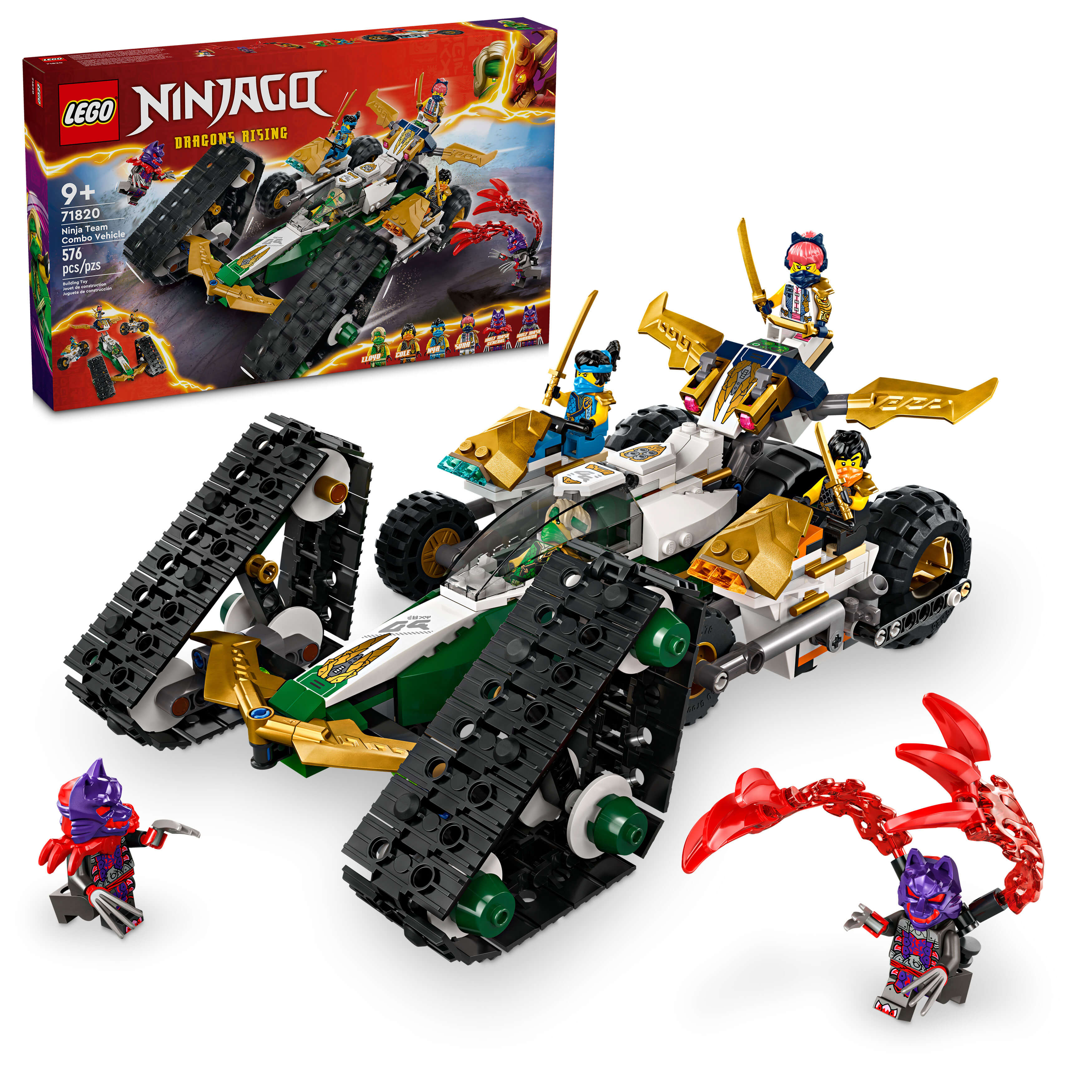 LEGO NINJAGO Ninja Team Combo Vehicle 4-in-1 Building Set 71820