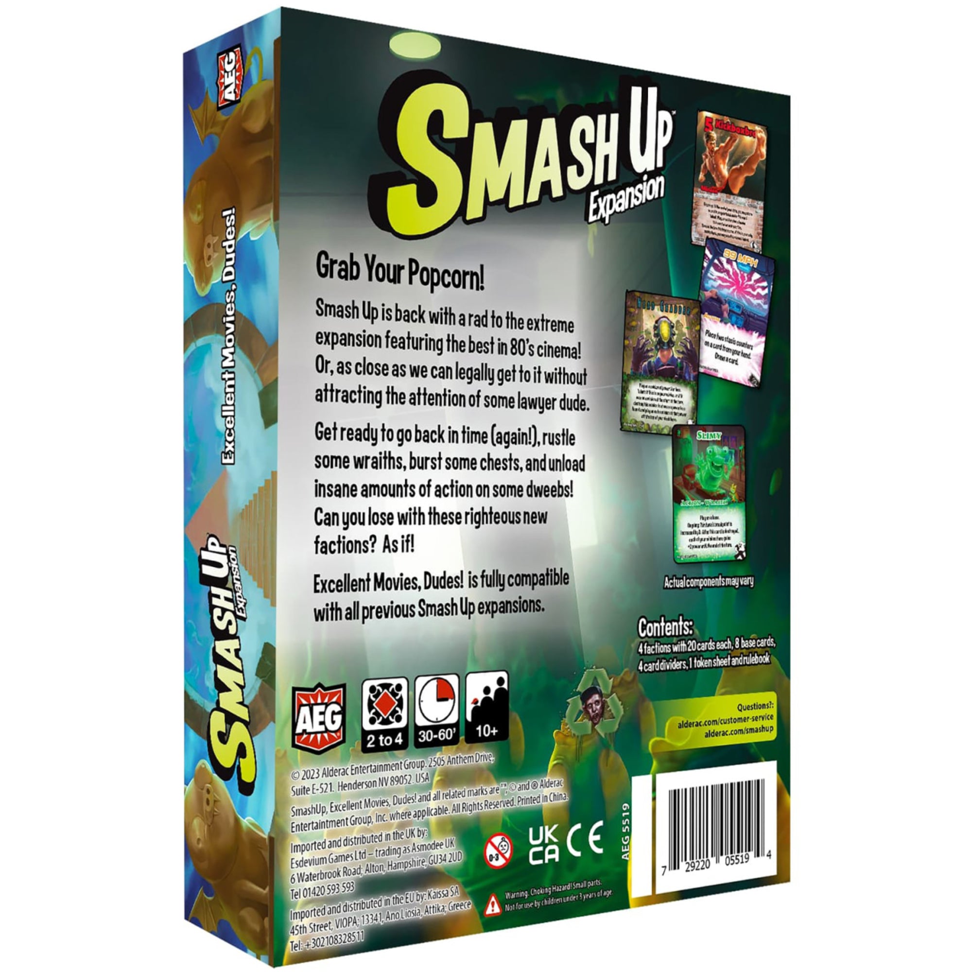 Alternative view of Smash Up: Excellent Movies, Dudes! Expansion Deck Game