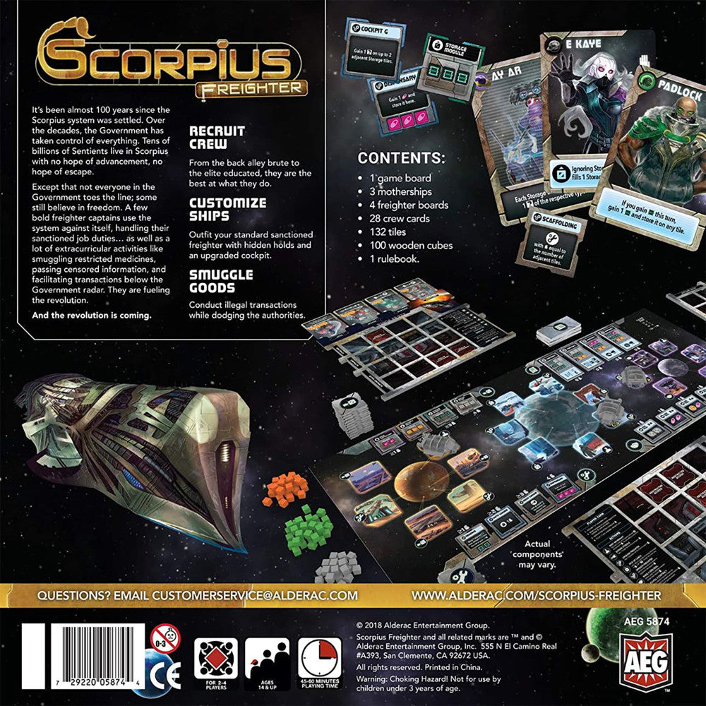 Alternative view of Scorpius Freighter Sci-Fi Tile Placement Strategy Game