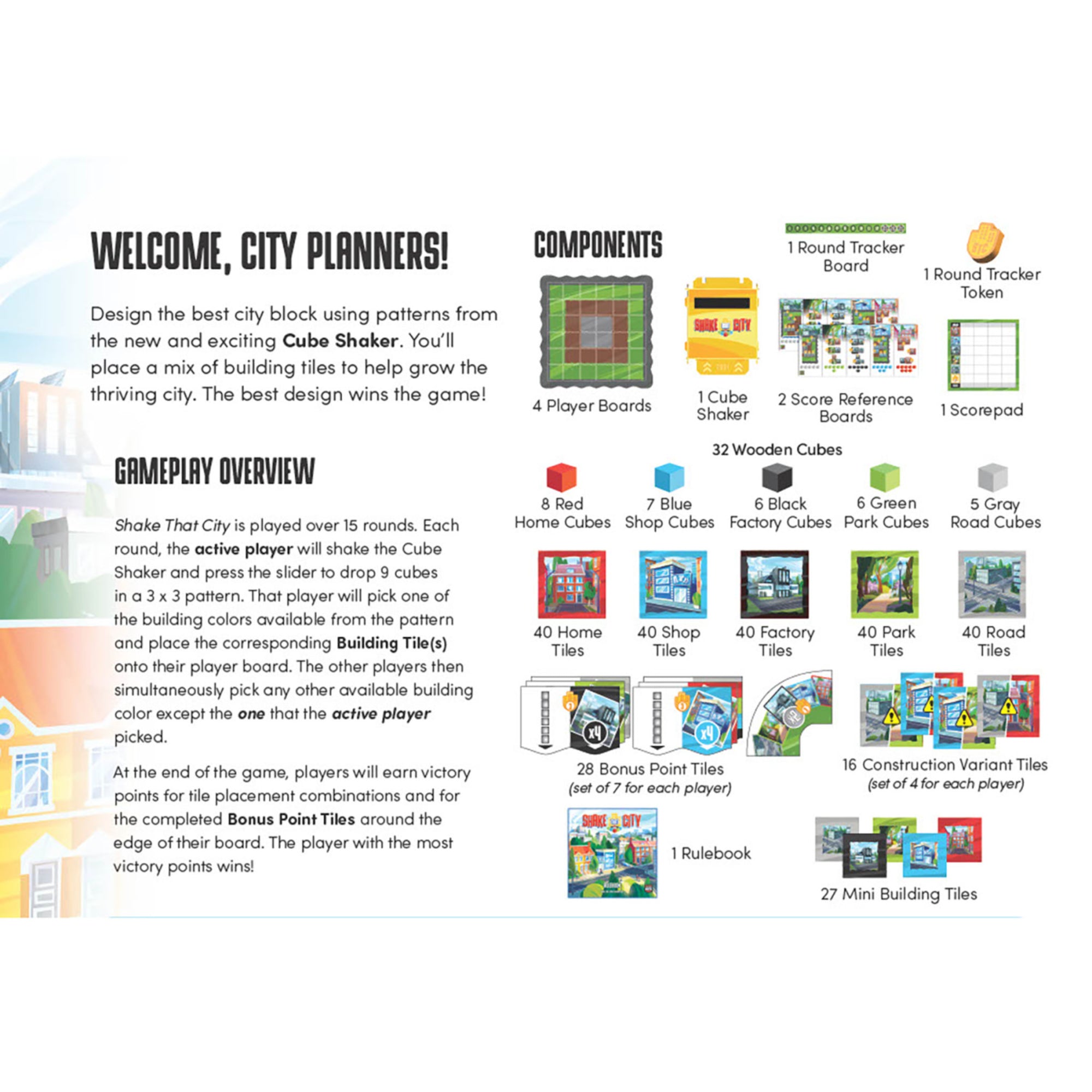 Shake That City Strategy Board Game - Urban Planning Dexterity Challenge - Image 7