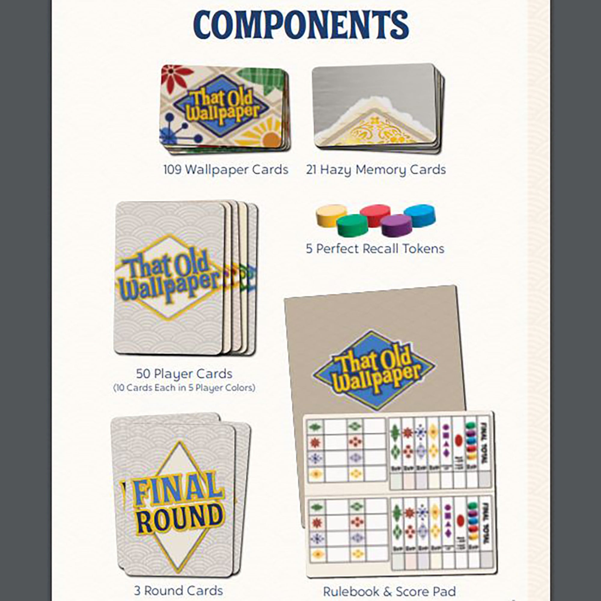 Alternative view of That Old Wallpaper Nostalgic Memory Card Game