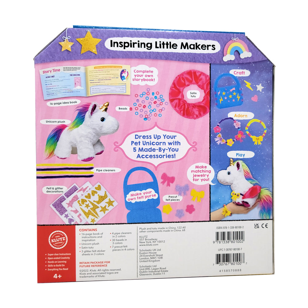 Klutz Jr. My Pet Unicorn Craft & Snuggle Kit - Plush Toy Creation - Image 3