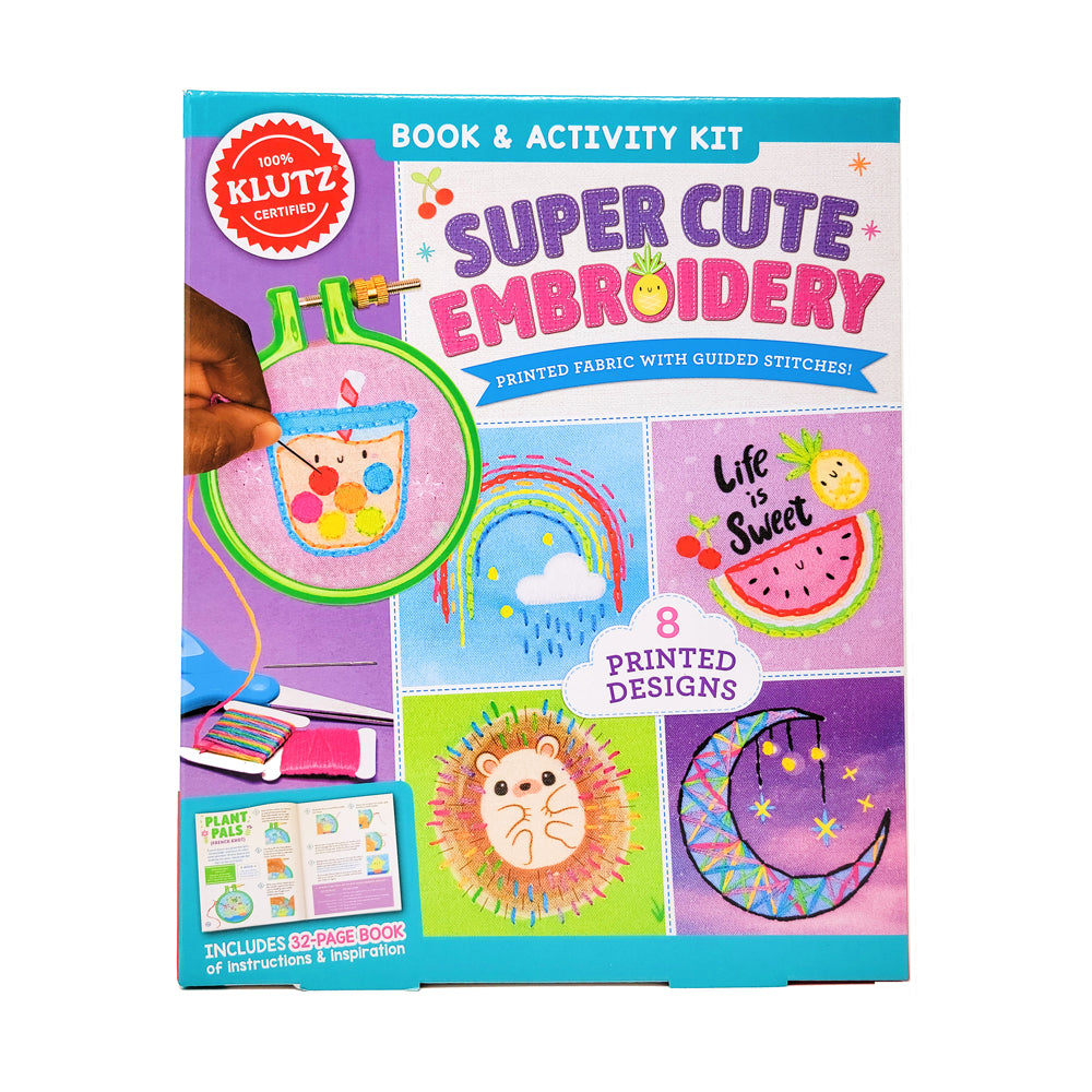Alternative view of Klutz Super Cute Embroidery Starter Kit - Complete Craft Set