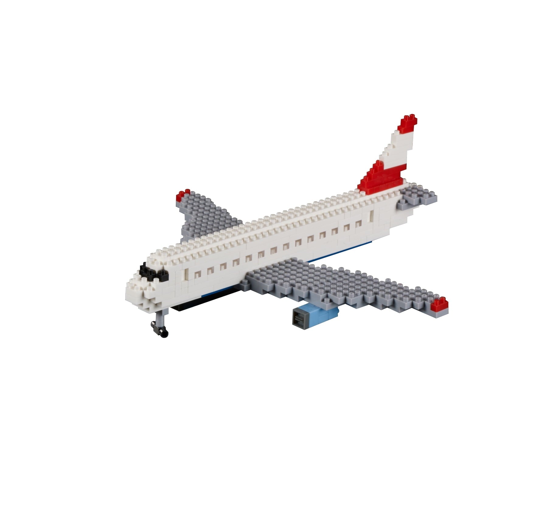 Brixies 246-Piece Swiss Airplane Model Kit - Level 3 Difficulty