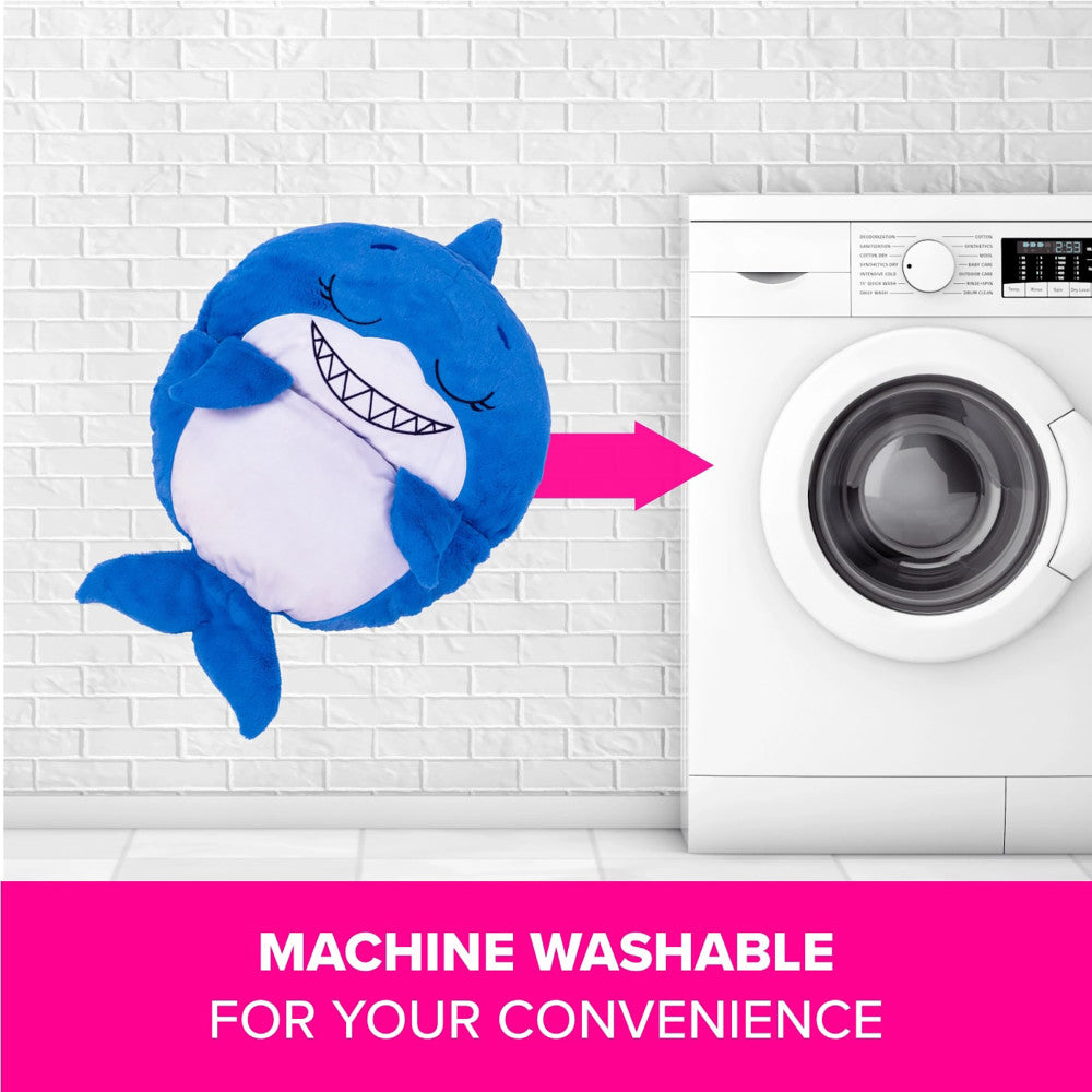 Happy Nappers Blue Shark 54 inch Plush Pillow & Sleepy Sack - Medium - Image 5