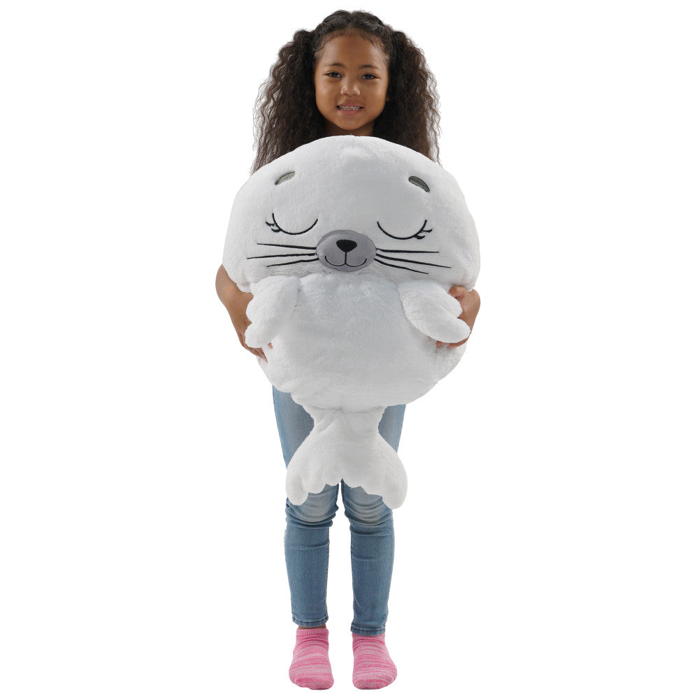Happy Nappers Sammy The Seal 54 inch Pillow to Sleepy Sack - Medium - Image 4