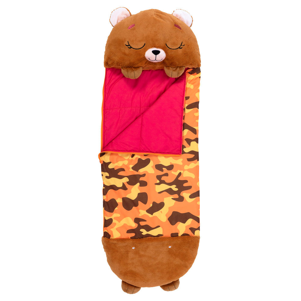 Happy Nappers Large Benny The Brown Bear Plush Sleepy Sack