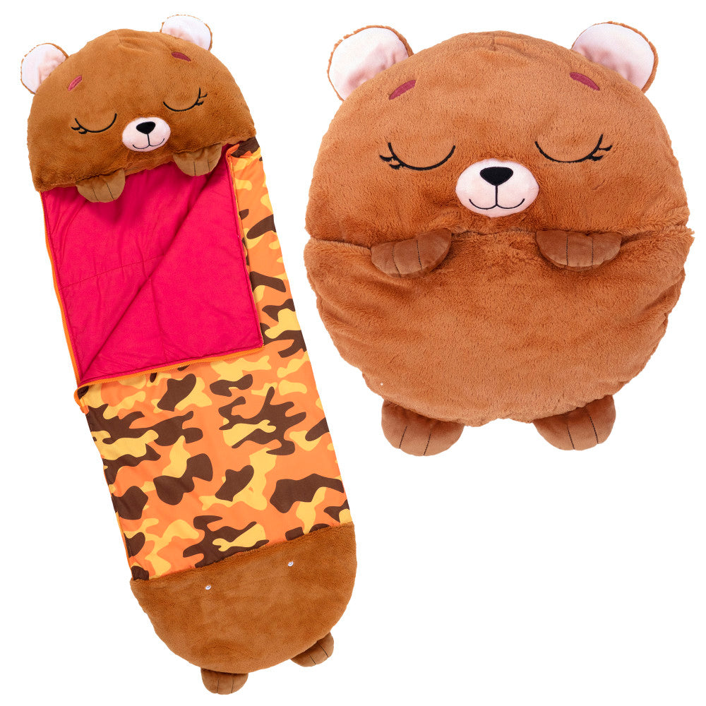 Alternative view of Happy Nappers Large Benny The Brown Bear Plush Sleepy Sack