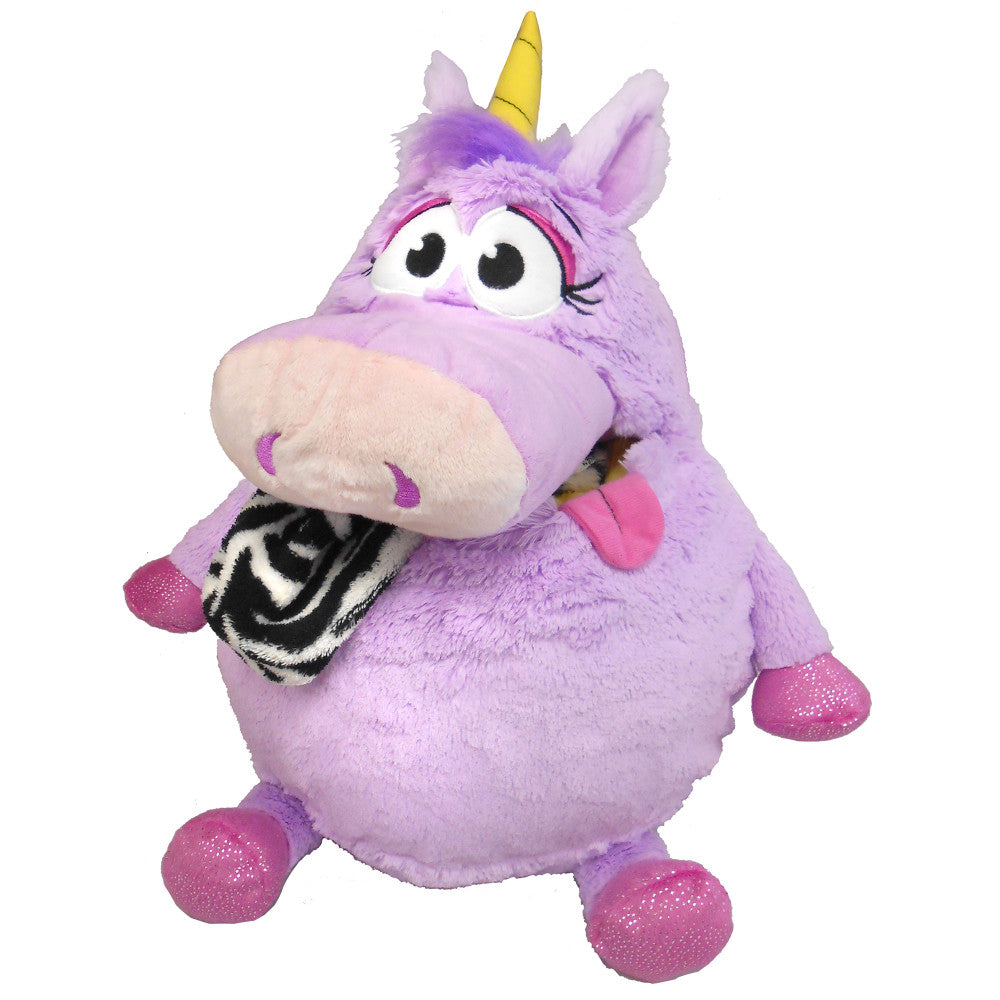 Tummy Stuffers Plush Unicorn - Purple Storage Companion - Image 3