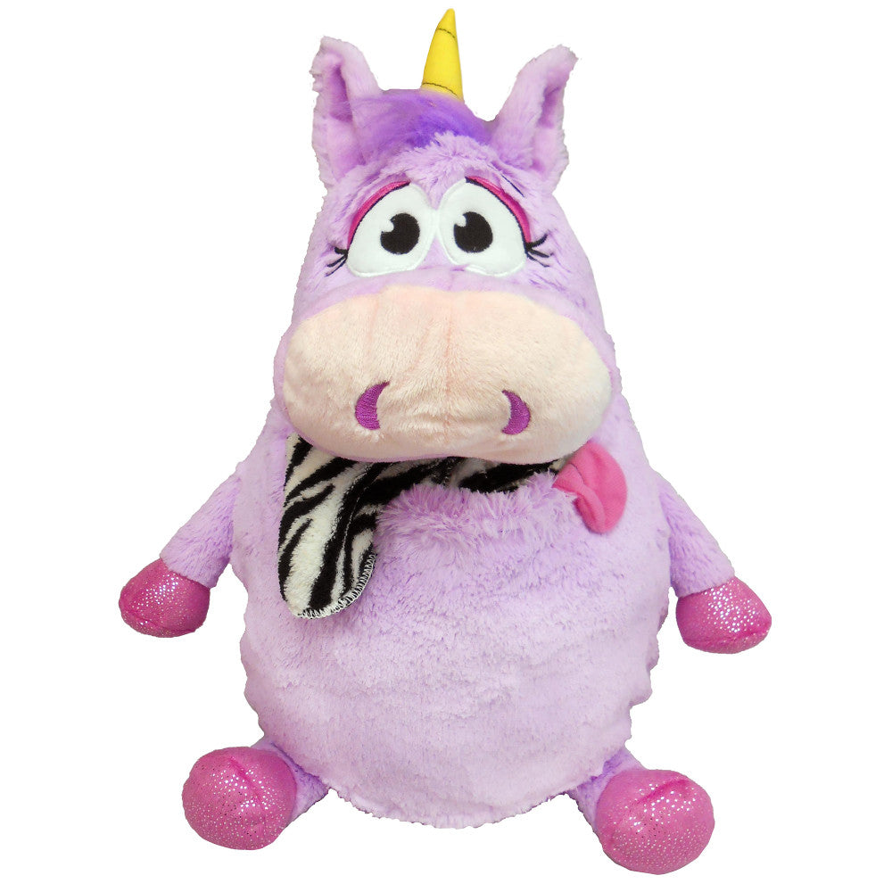 Tummy Stuffers Plush Unicorn - Purple Storage Companion - Image 6