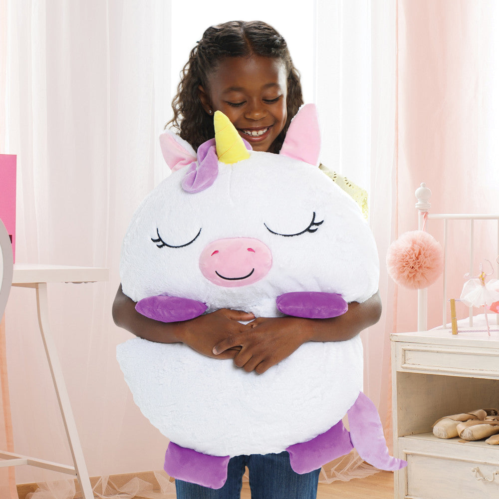 Happy Nappers White Unicorn 54 inch Pillow & Sleepy Sack - Kids 3+ - Image 6