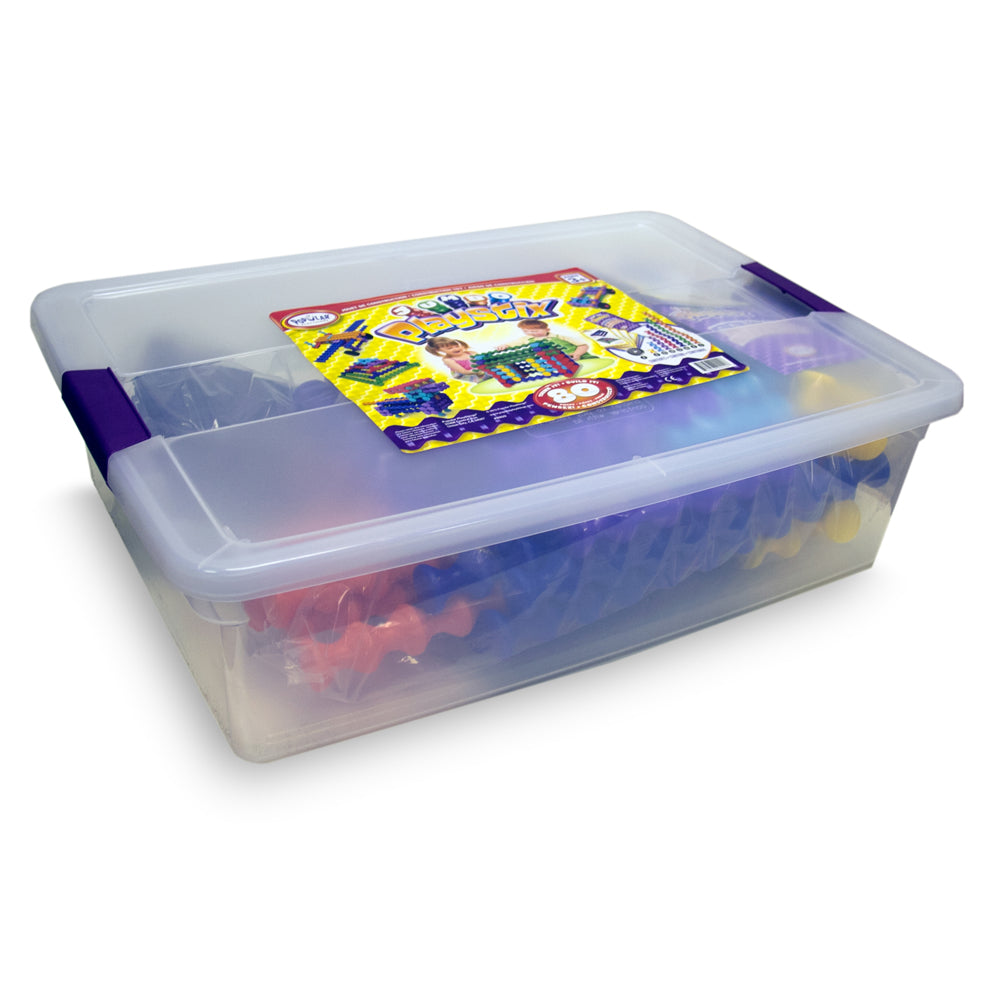 Popular Playthings Playstix Jumbo Set - 80 Piece Construction Toy