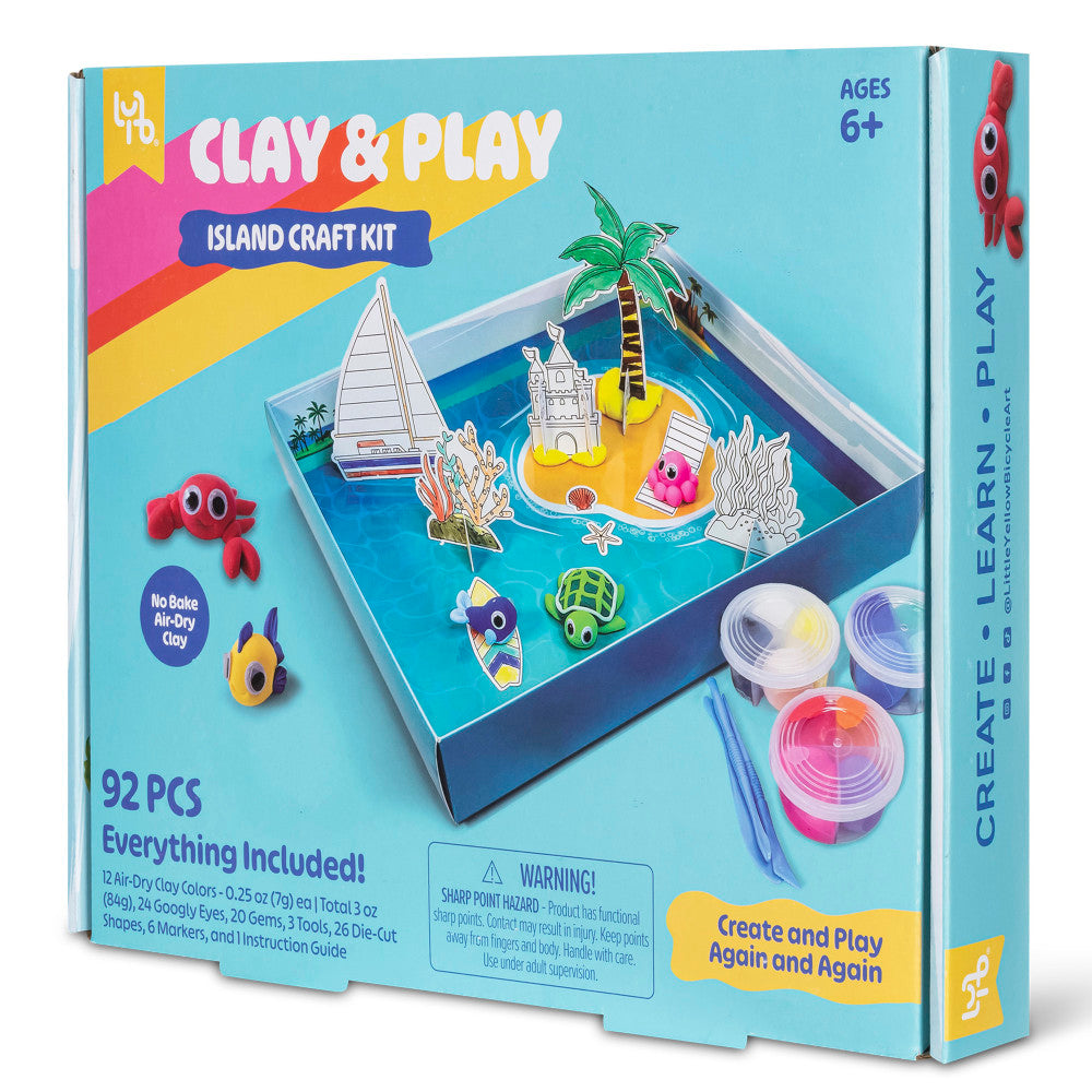 Little Yellow Bicycle Clay & Play Island Adventure Craft Kit - 92pcs - Image 3