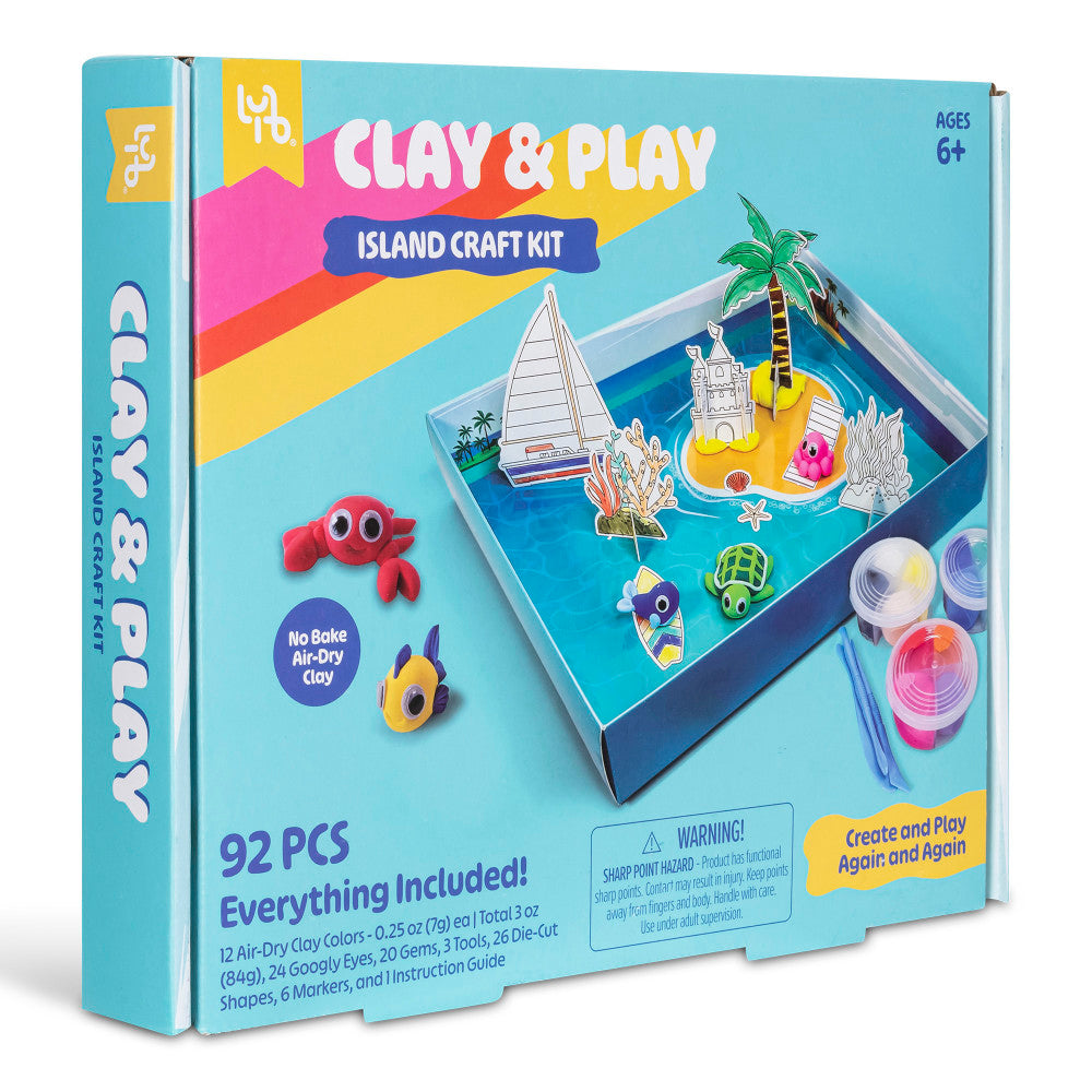 Little Yellow Bicycle Clay & Play Island Adventure Craft Kit - 92pcs - Image 5