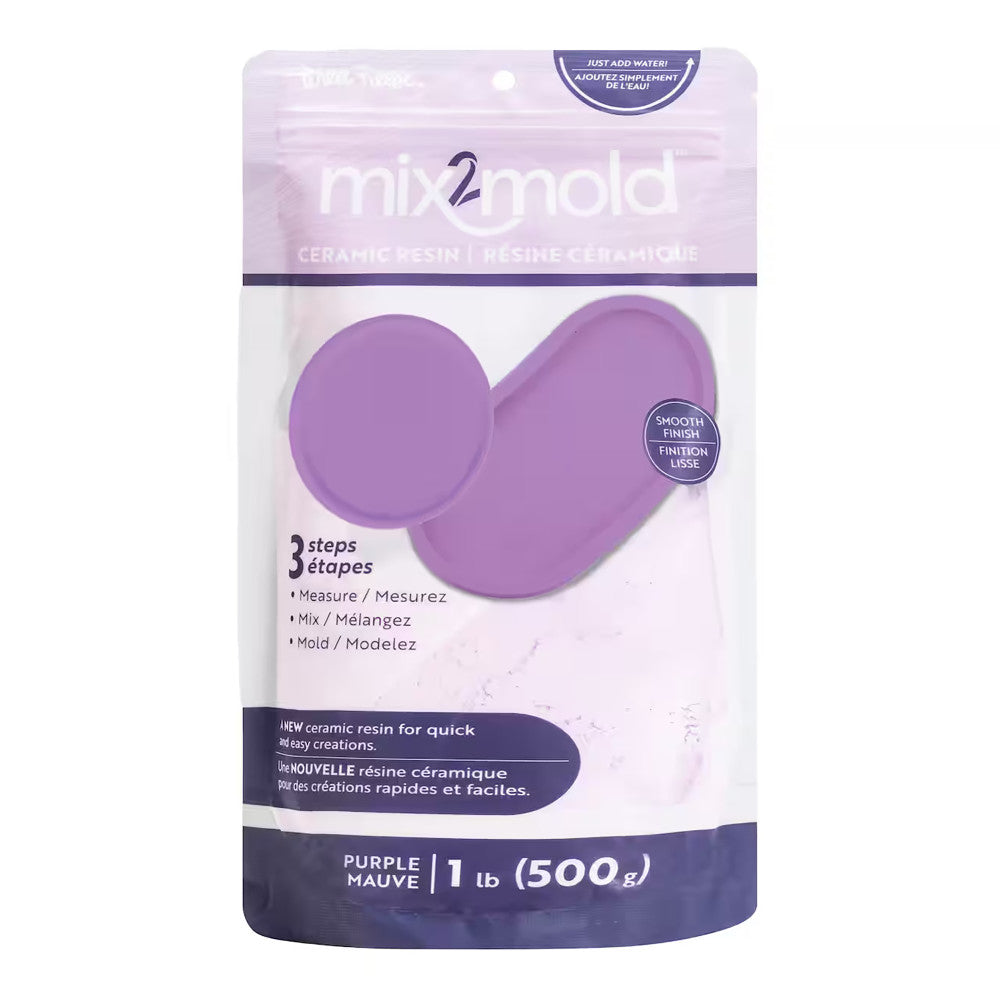 Brea Reese Mix2Mold Ceramic Resin - Purple Powder 1lb Bag - 500g