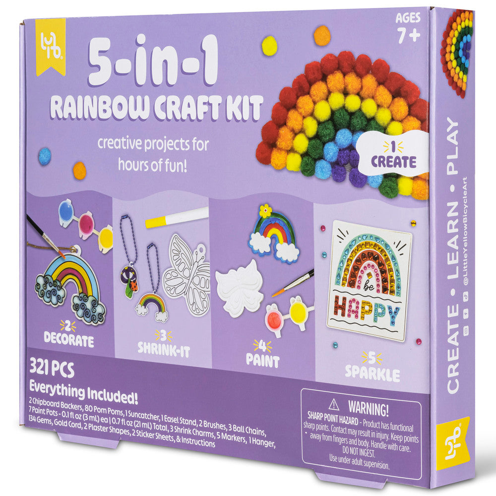 Little Yellow Bicycle Rainbow Explorer 5-in-1 Craft Kit - Colorful - Image 4