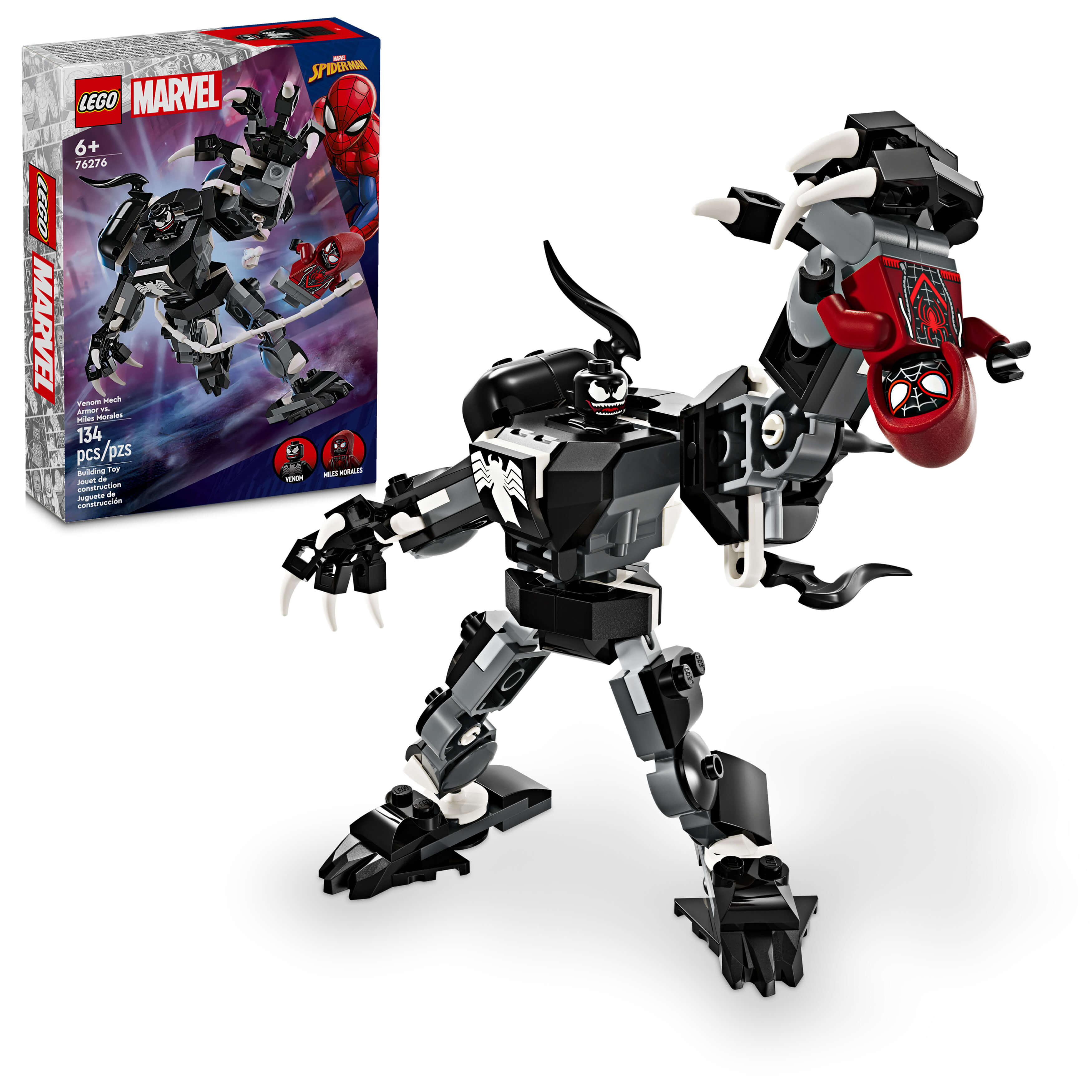 LEGO Marvel Venom Mech Armor vs. Miles Morales 76276 Building Kit