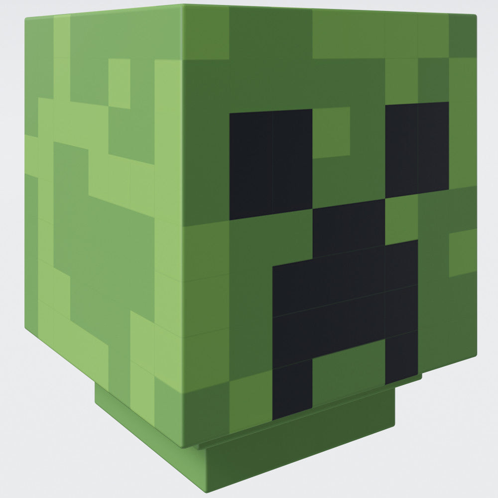 Minecraft Creeper LED Night Light - 4" Green Pixel Cube