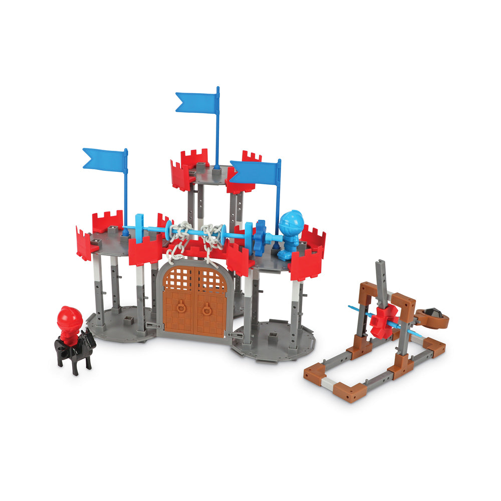 Alternative view of Learning Resources 123-Piece Castle Engineering & Design Building Set