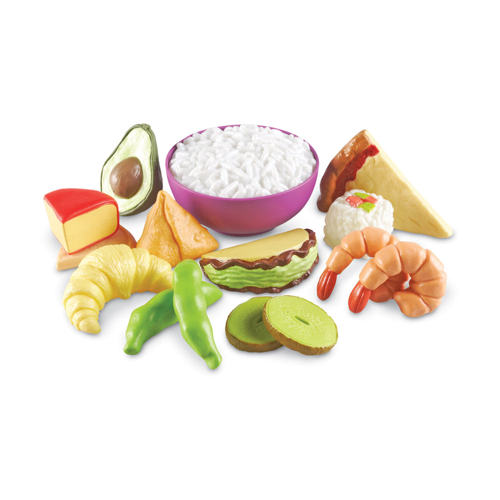 Alternative view of Learning Resources New Sprouts 15-Piece Multicultural Food Play Set