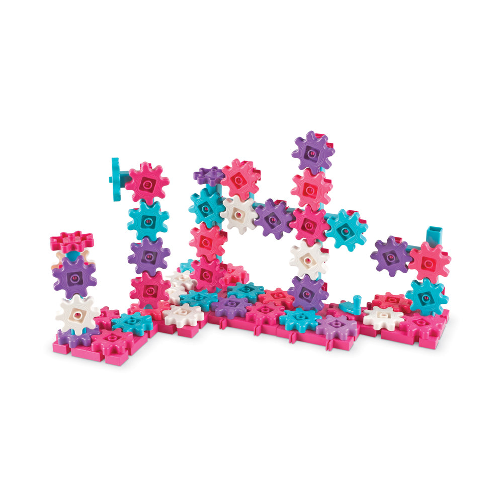 Alternative view of Learning Resources Gears! Gears! Gears! Deluxe Pink Building Set - 100 Pieces