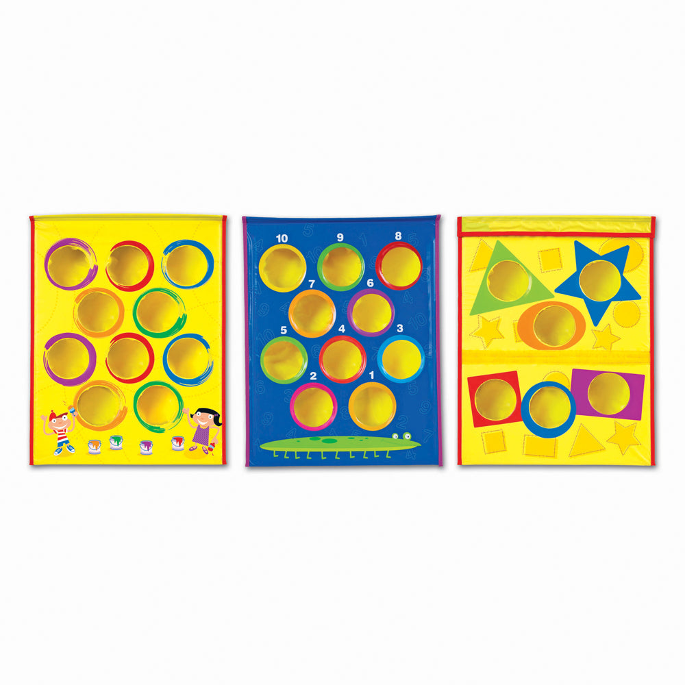 Alternative view of Learning Resources Smart Toss Active Play Set, 4-in-1 Game Options, Outdoor Toss Game
