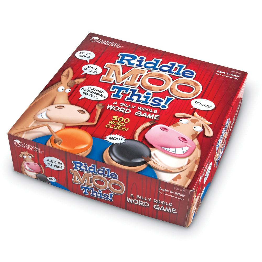 Alternative view of Riddle Moo This Educational Riddle Word Game by Learning Resources