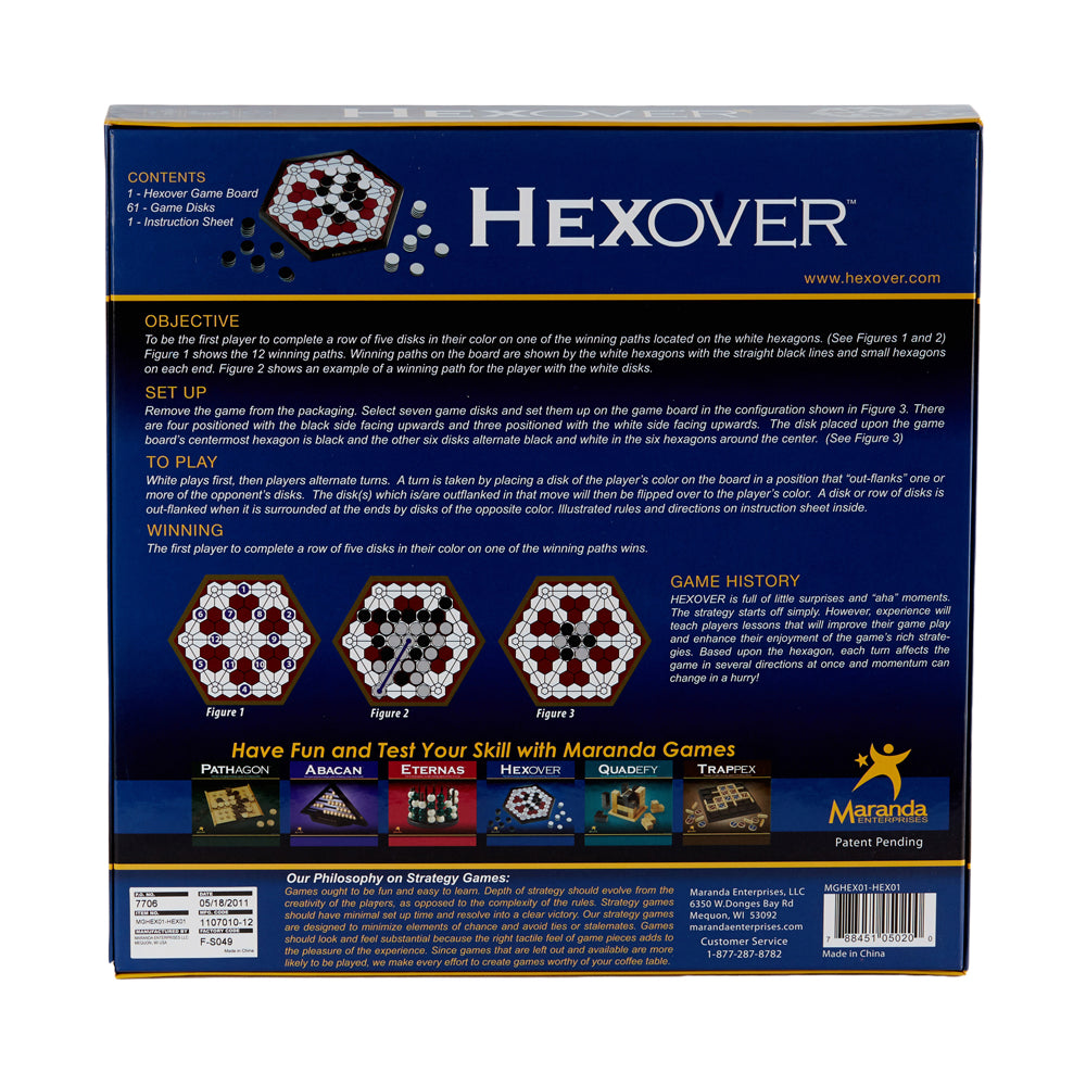 HEXOVER Strategy Board Game with Reversible Disks - Image 3