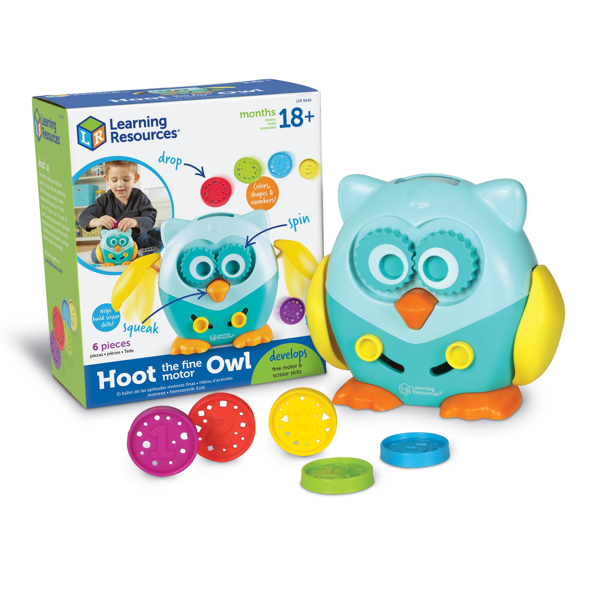 Learning Resources Hoot the Fine Motor Owl - Preschool Readiness Toy