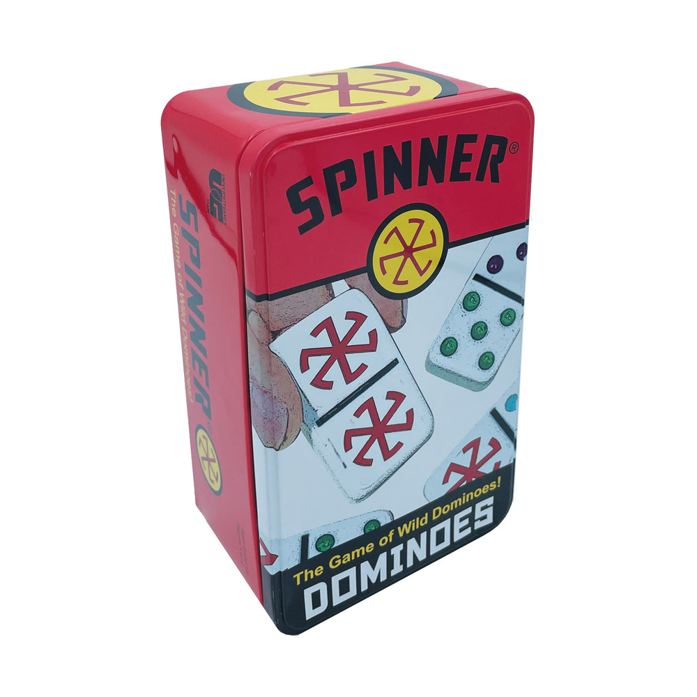 Alternative view of Spinner Wild Dominoes Game by University Games